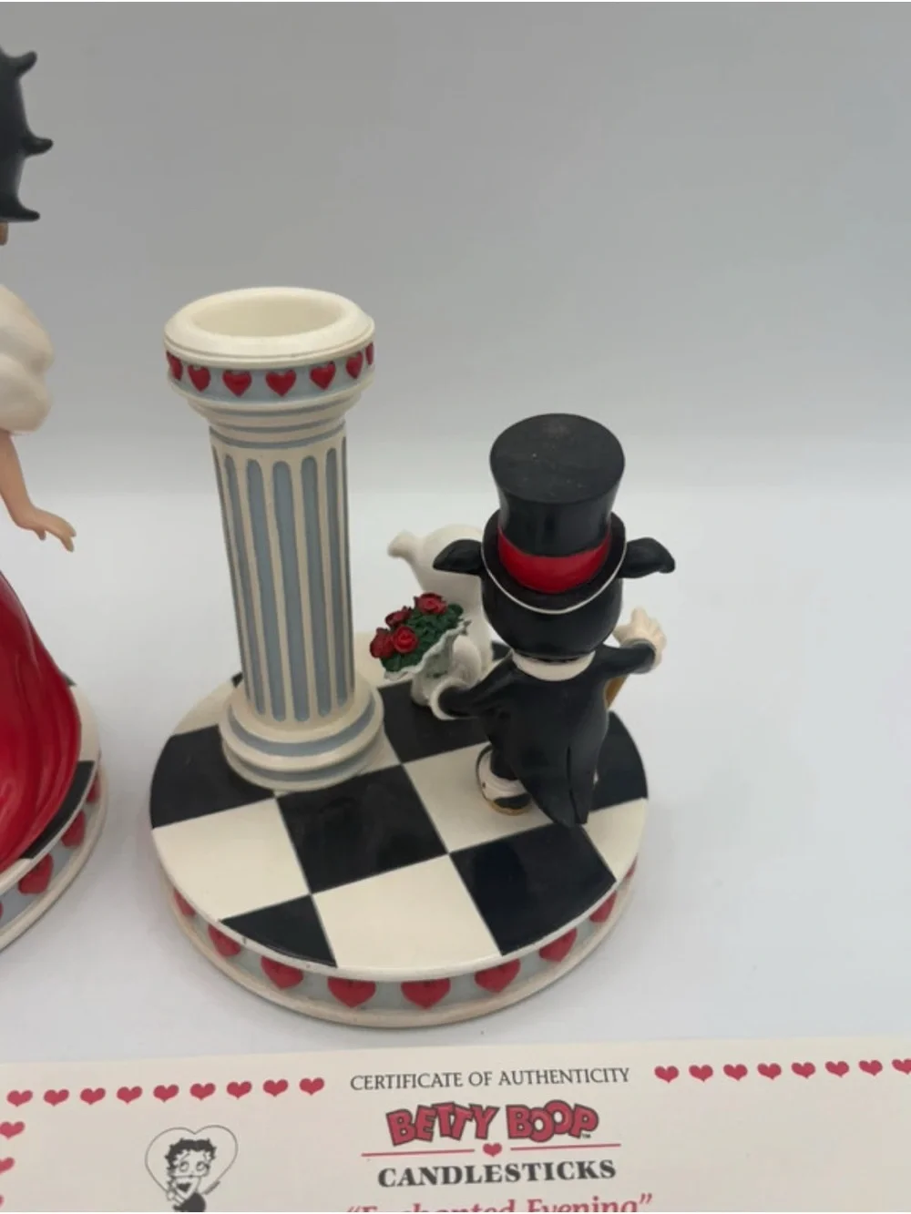 Betty Boop Red Dress Candlesticks Set